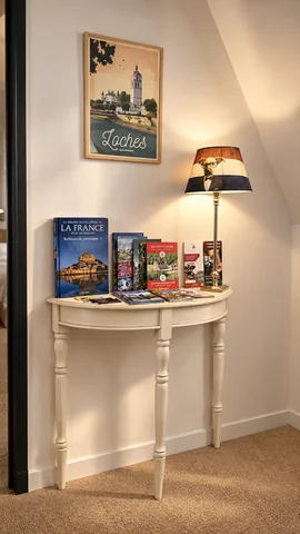 Console et documentation touristique — Gîte 4 personnes