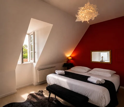 Chambre sous les combles — Gîte 4 personnes