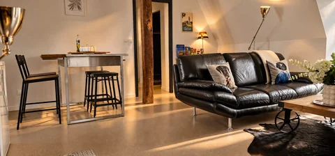 Salon et espace repas — Gîte 4 personnes