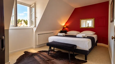 Chambre au grand lit — Gîte 4 personnes